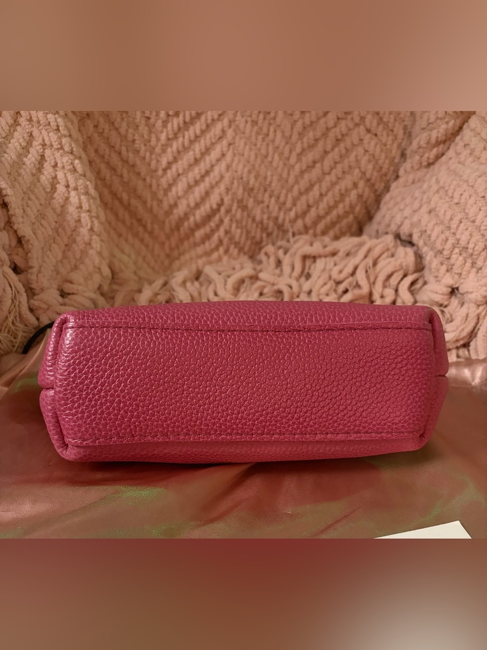 Portland Leather Eclipse Makeup Pouch in Wild Rose - NWOT - Picture 2 of 6